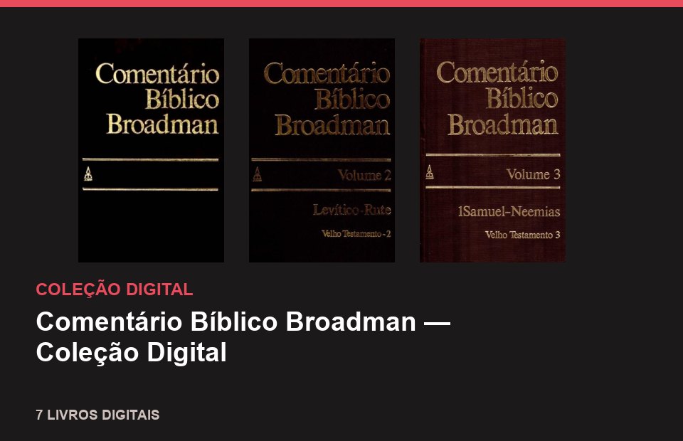 Comentário Bíblico Broadman — Coleção Digital
