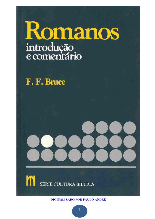 Capa de 1 - Romanos - Introdução e Comentário