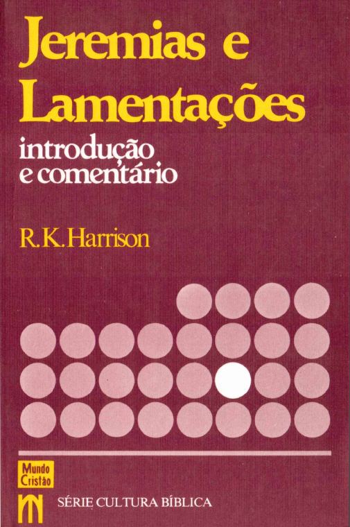 Capa de 2 JEREMIAS e LAMENTAÇÕES