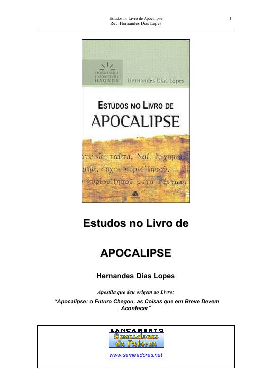 Comentário Expositivo: Apocalipse