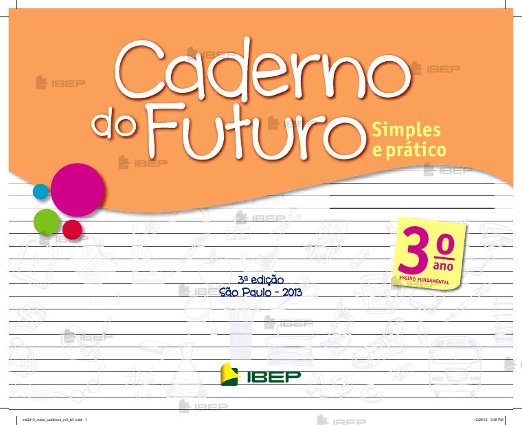 Caderno do Futuro — Matemática 3º ano — Livro do Aluno